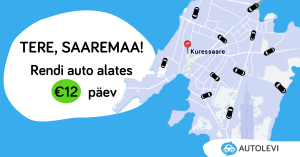 Mida teha Saaremaal? Aga otseloomulikult sõita vägeva rendiautoga!